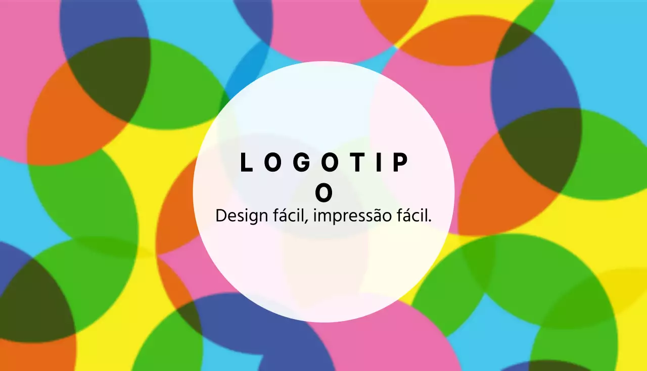 Cartões de visita com as cores do arco-íris