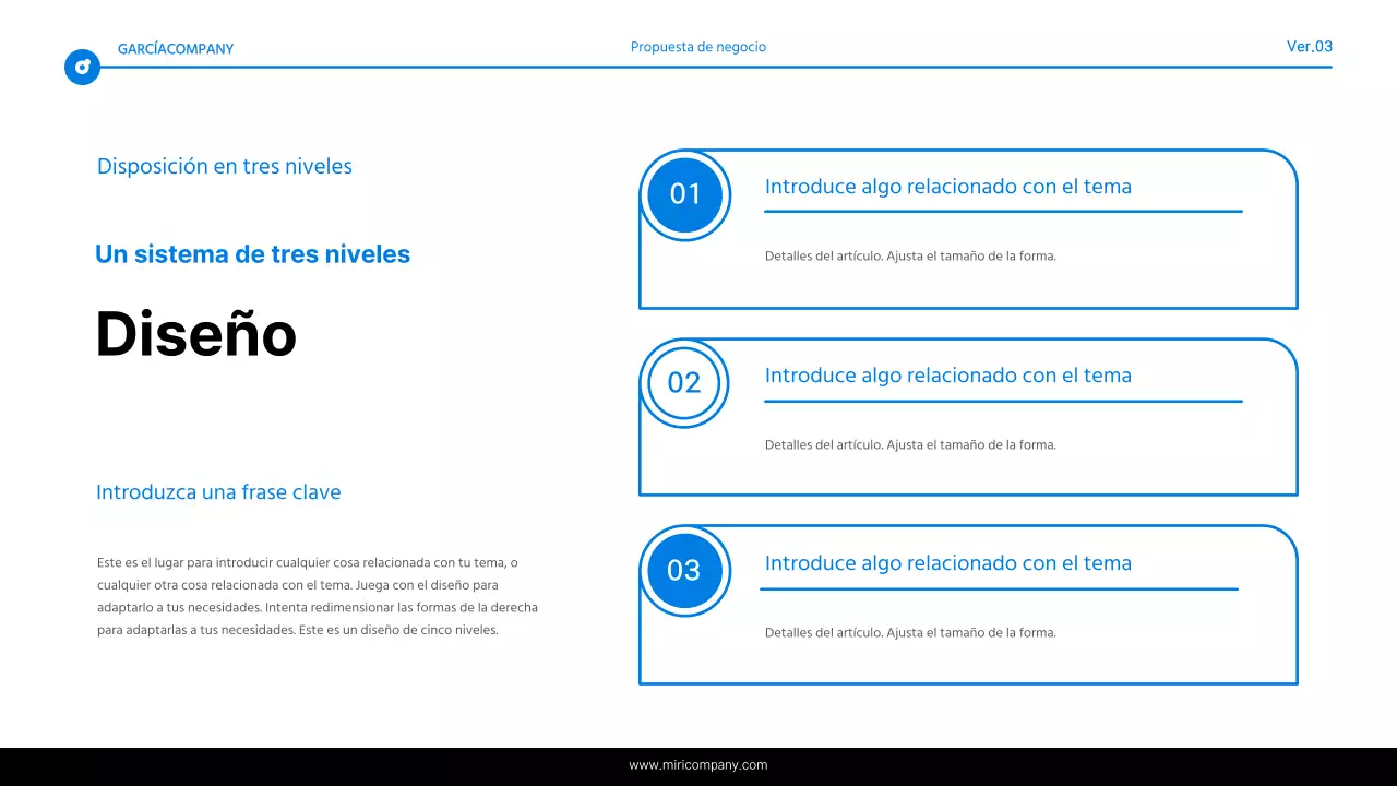 Informe de resaltado de texto simple en azul y blanco