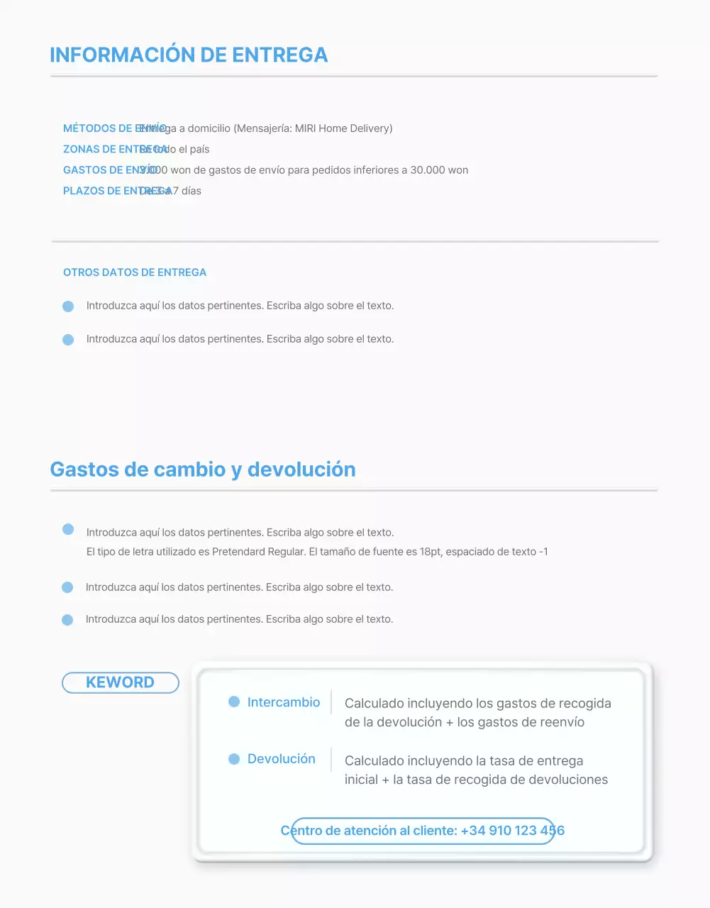 Cómo utilizar el estilo azul claro por defecto para los centros comerciales