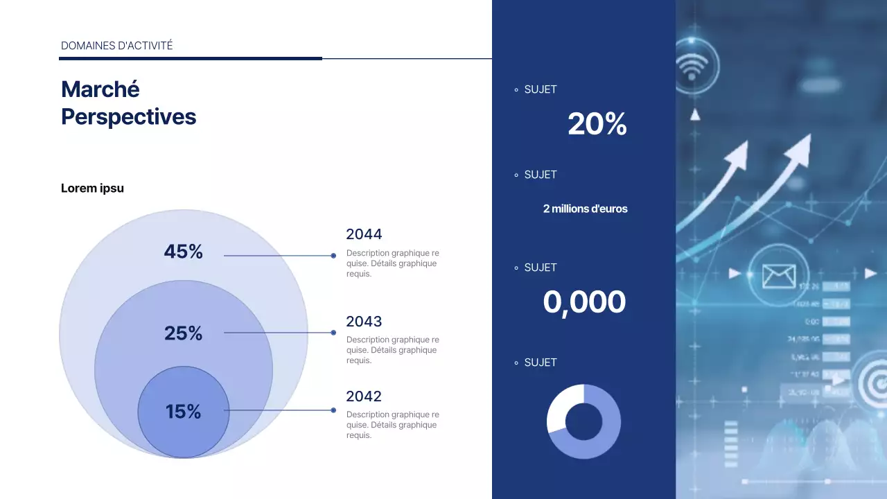 Un nouveau plan d'entreprise propre et bleu