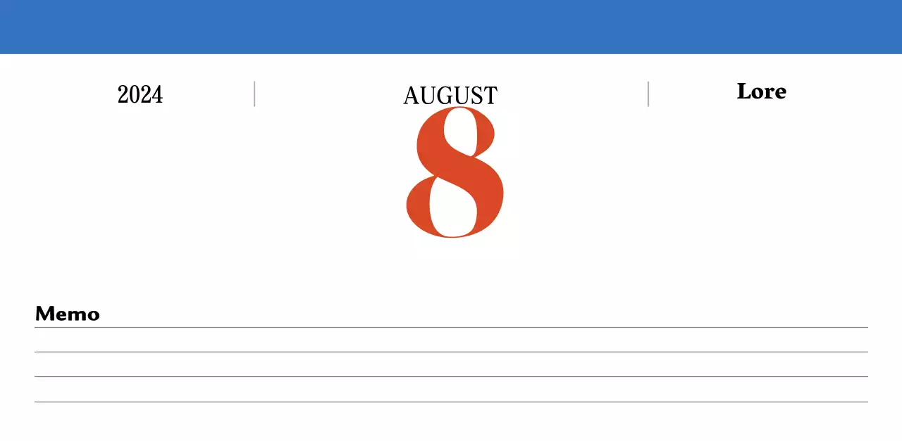 Retro-Konzept Nostalgie-Kalender in rot und blau