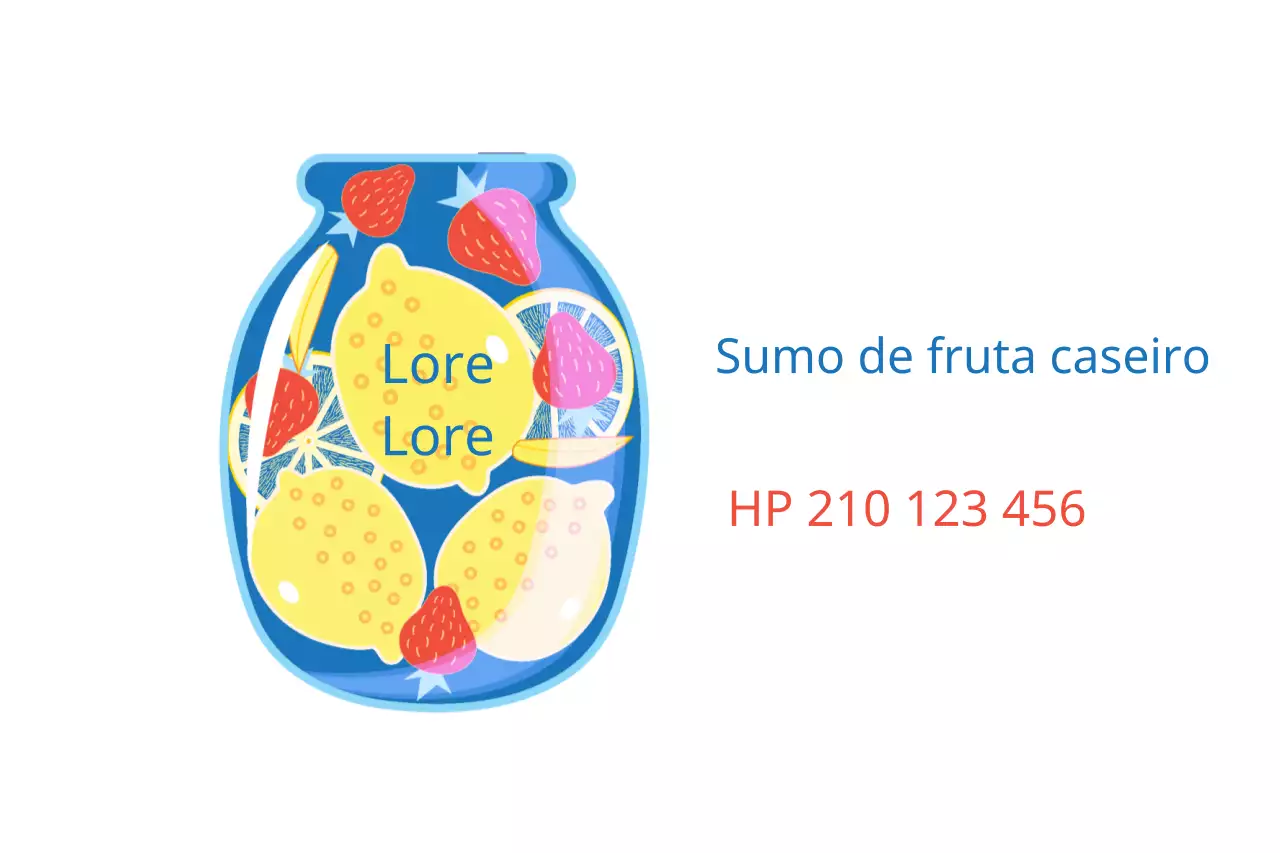 Sumo de fruta caseiro
