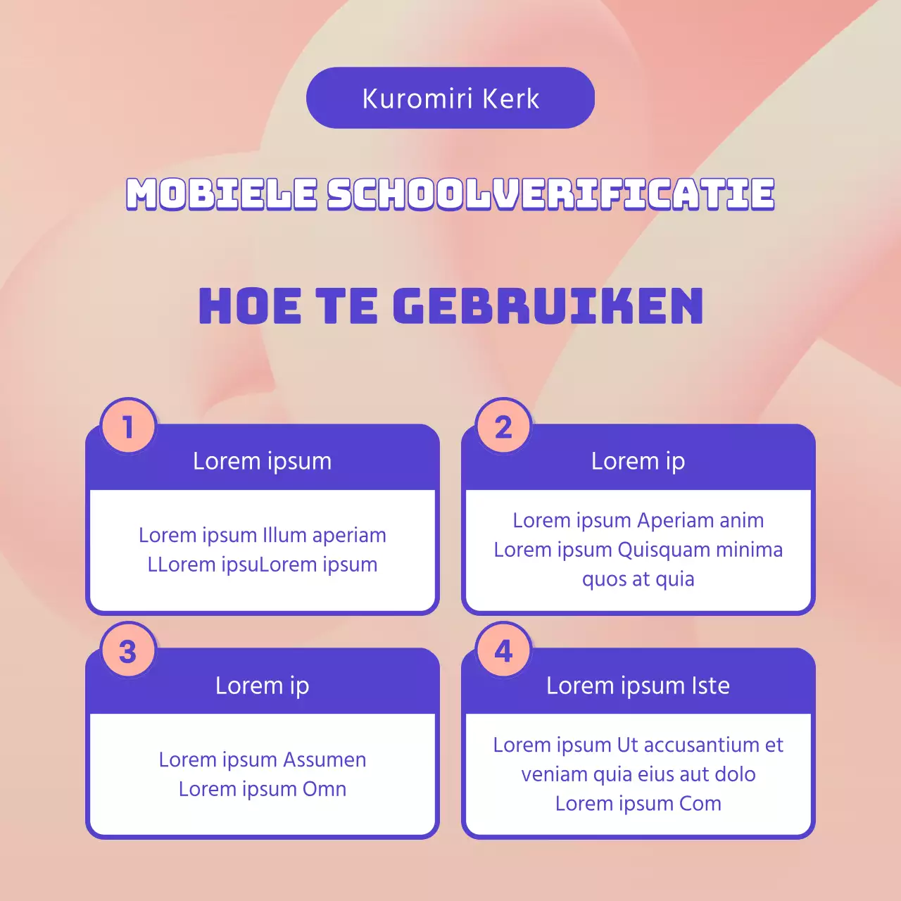 Roze Paarse Kerk Mobiele Kerk Certificeringsgids