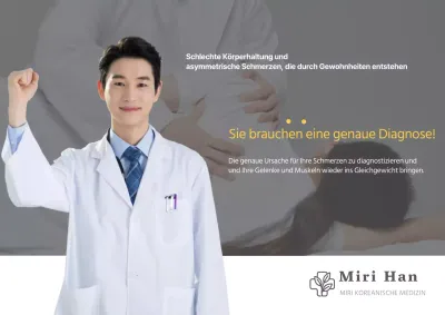 Miri Han Klinik Asymmetrie Schmerz Gelenk Muskel Arzt Chuna Behandlung Krankenhaus Öffentlichkeitsarbeit