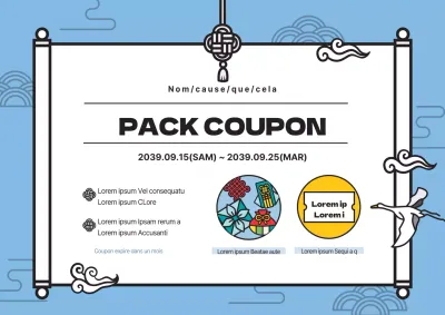 Paquets de coupons pour les fêtes de fin d'année