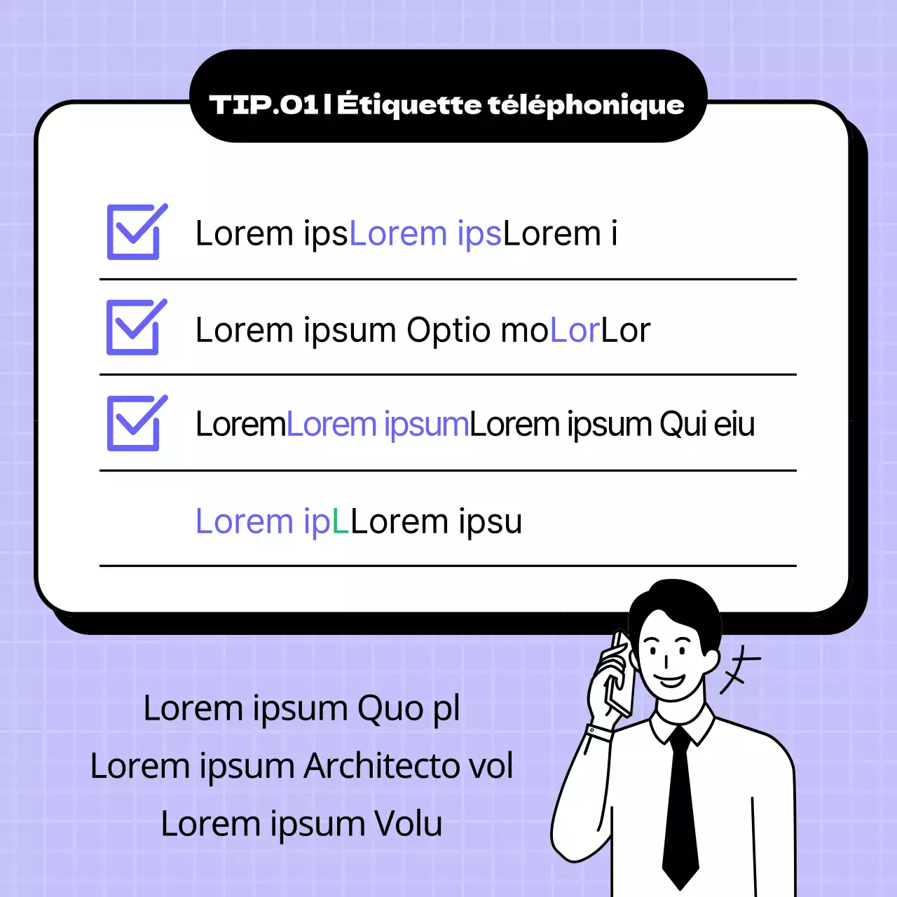 Conseils d'étiquette pour le bureau