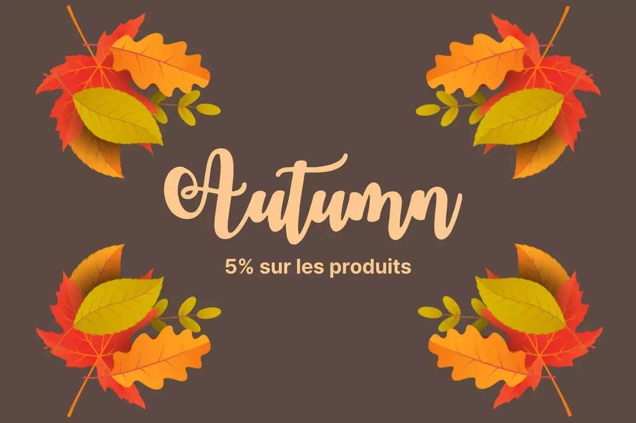 5% sur les produits
