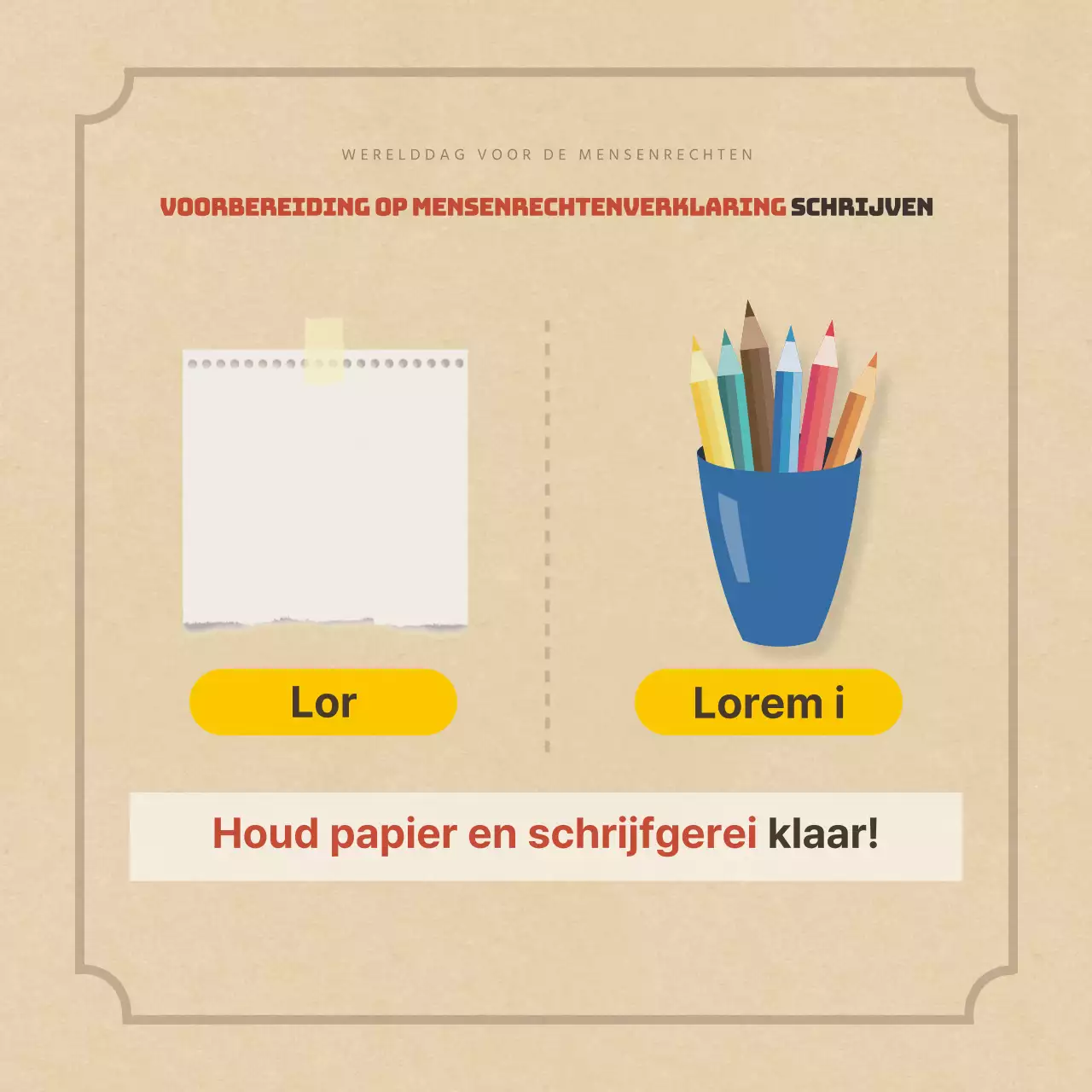 Duclass Wereld Dag van de Mensenrechten KaartNieuwsontwerp
