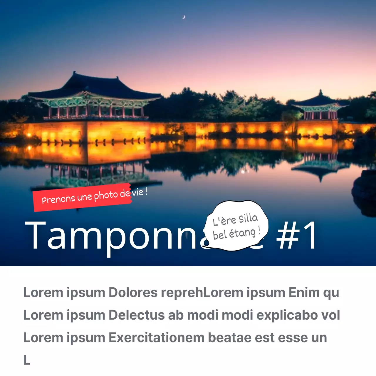 Cours de guérison en voyage à Gyeongju