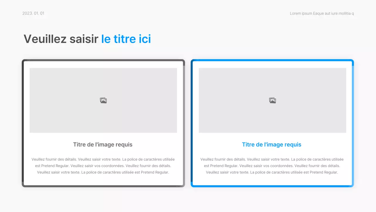 Rapport d'entreprise avec un style dégradé moderne en bleu et blanc