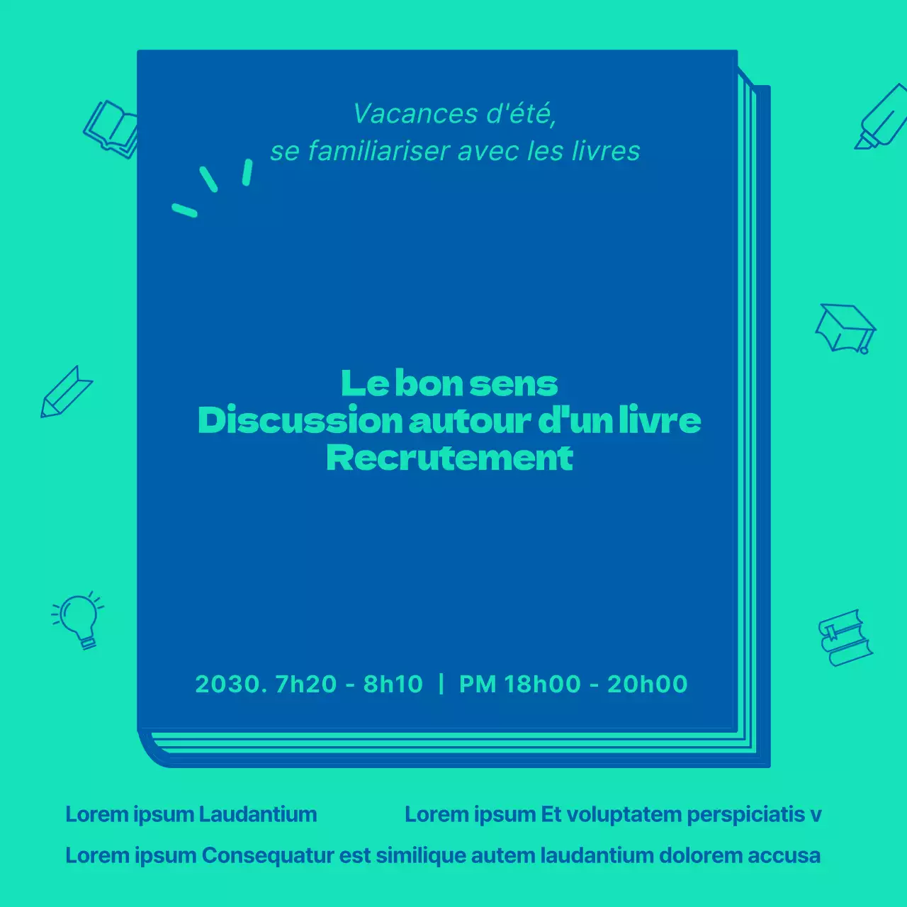 Un simple tour d'horizon des discussions sur les livres bleu et menthe