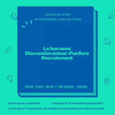 Un simple tour d'horizon des discussions sur les livres bleu et menthe