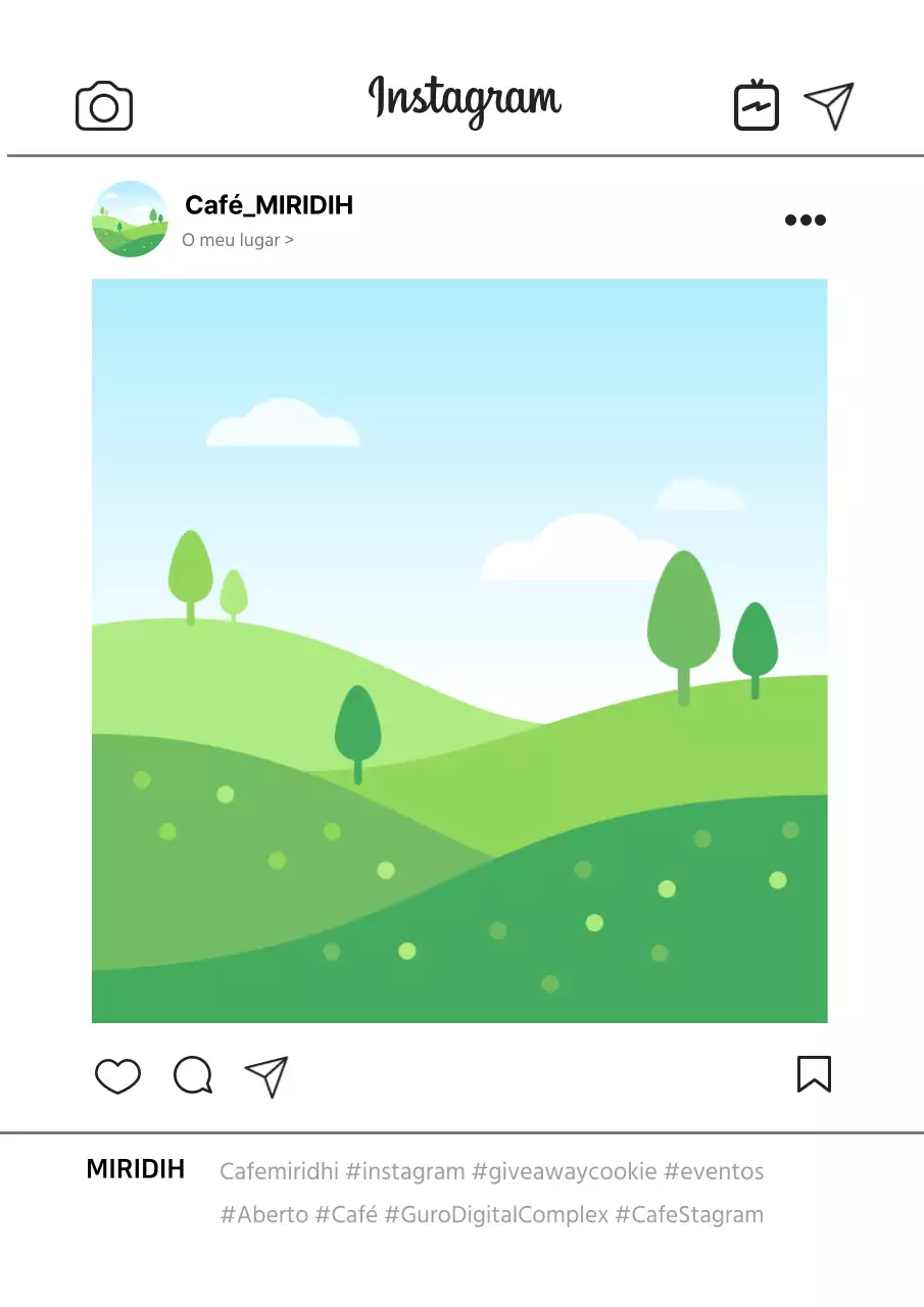 Promoção simples do Instagram branco