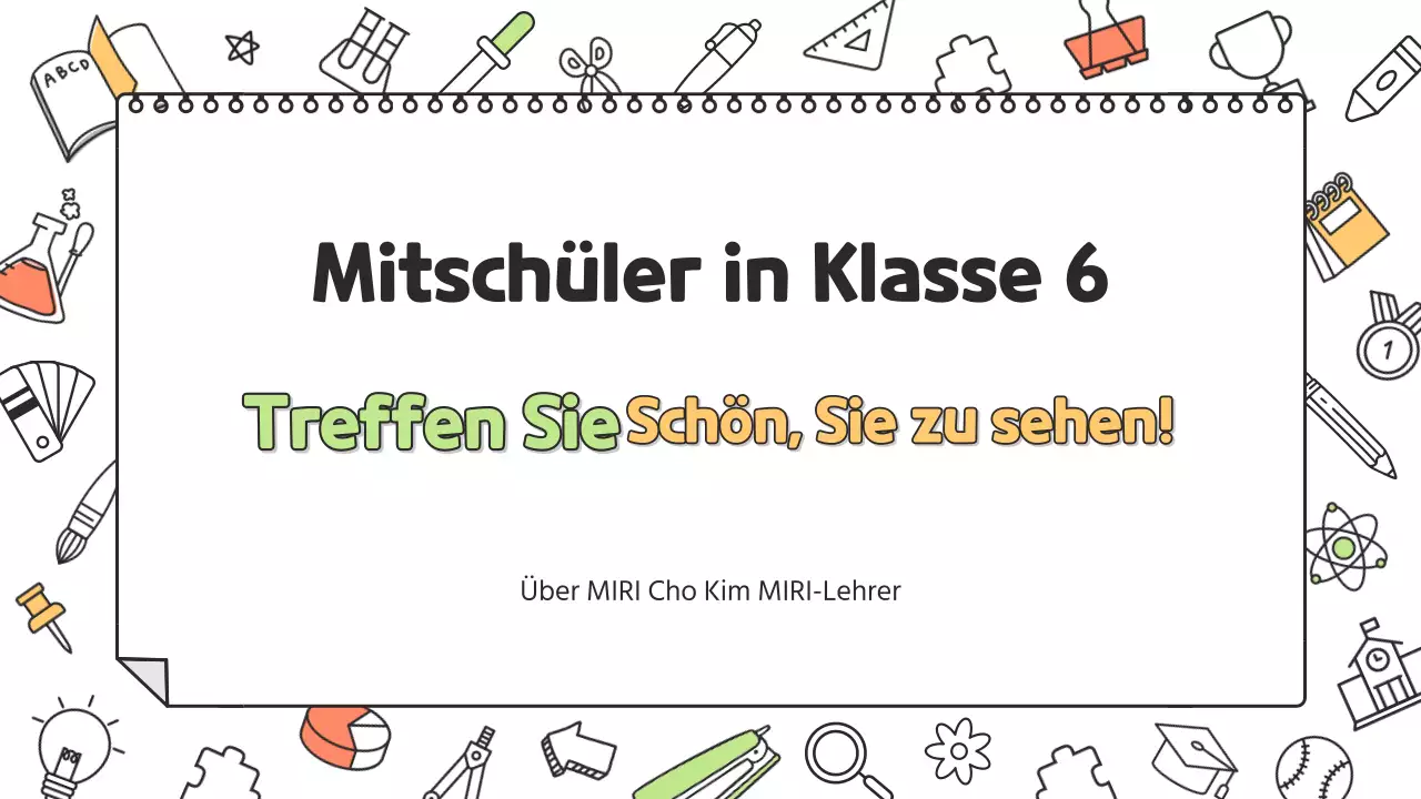Ein niedlicher Lebenslauf für Grundschullehrer in Weiß und Gelb