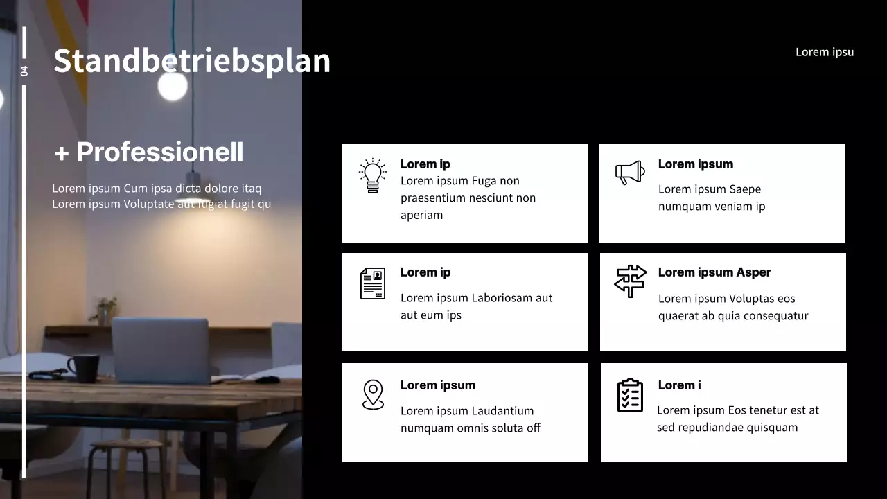 Messestandplanungsbericht in schwarz-weiß