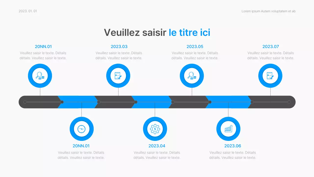 Rapport d'entreprise avec un style dégradé moderne en blanc et bleu