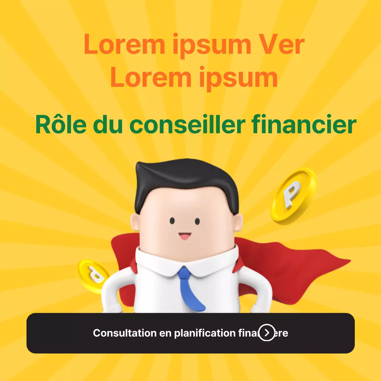 Jaune et vert actifs financiers planification financière connaissances information