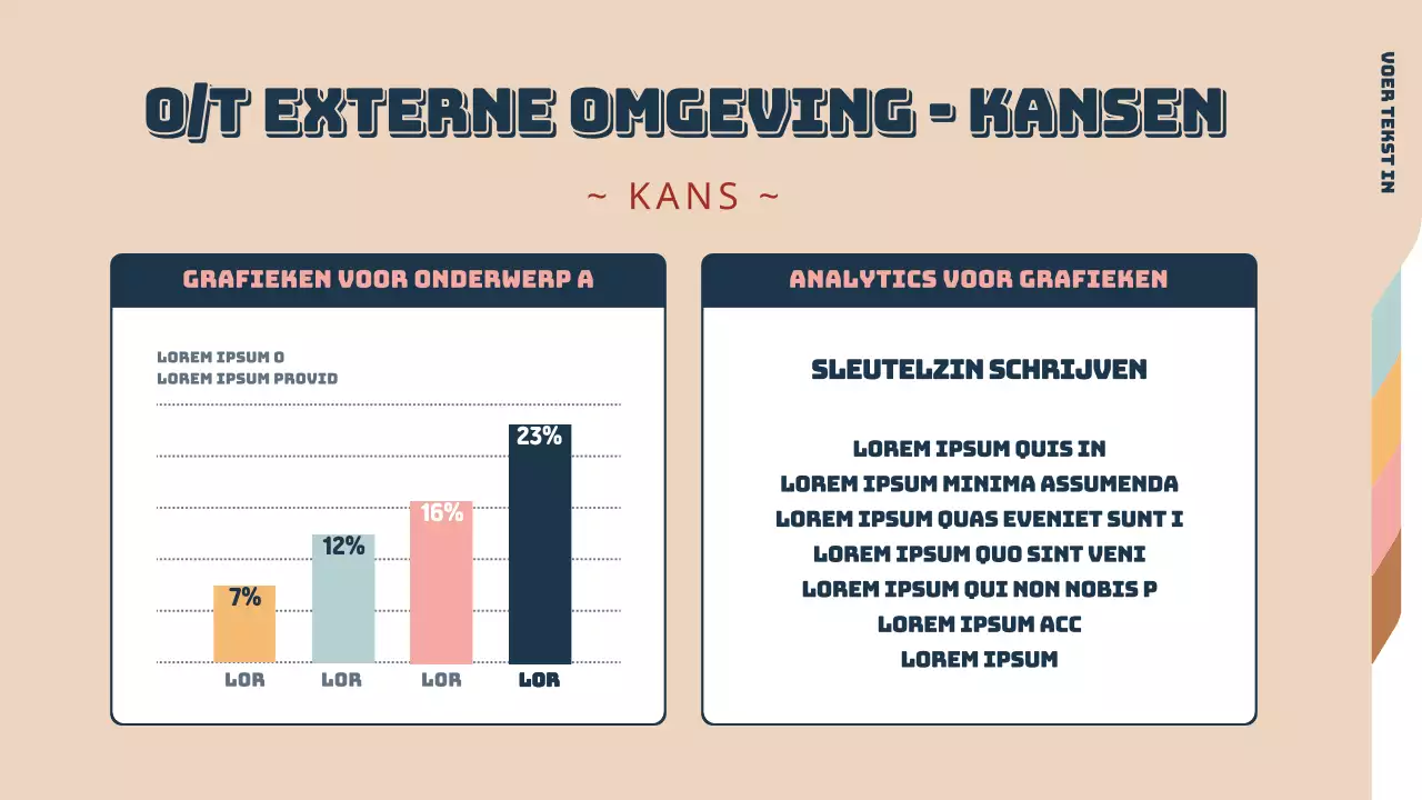 Staafdiagramontwerp met een eenvoudig folderconcept