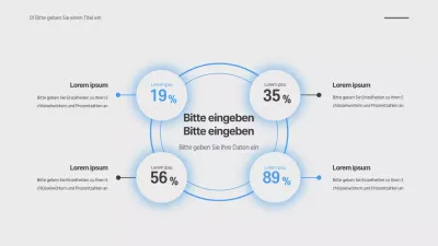 Einfaches konzeptionelles SWOT-Diagramm in Grau und Blau