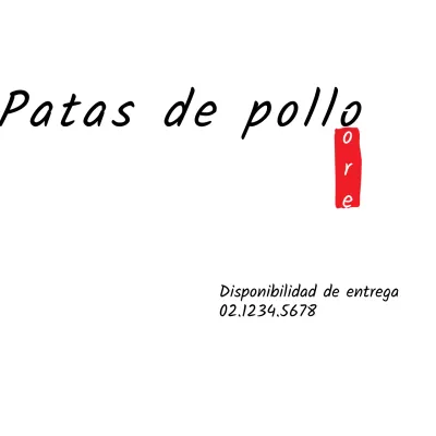Patas de pollo