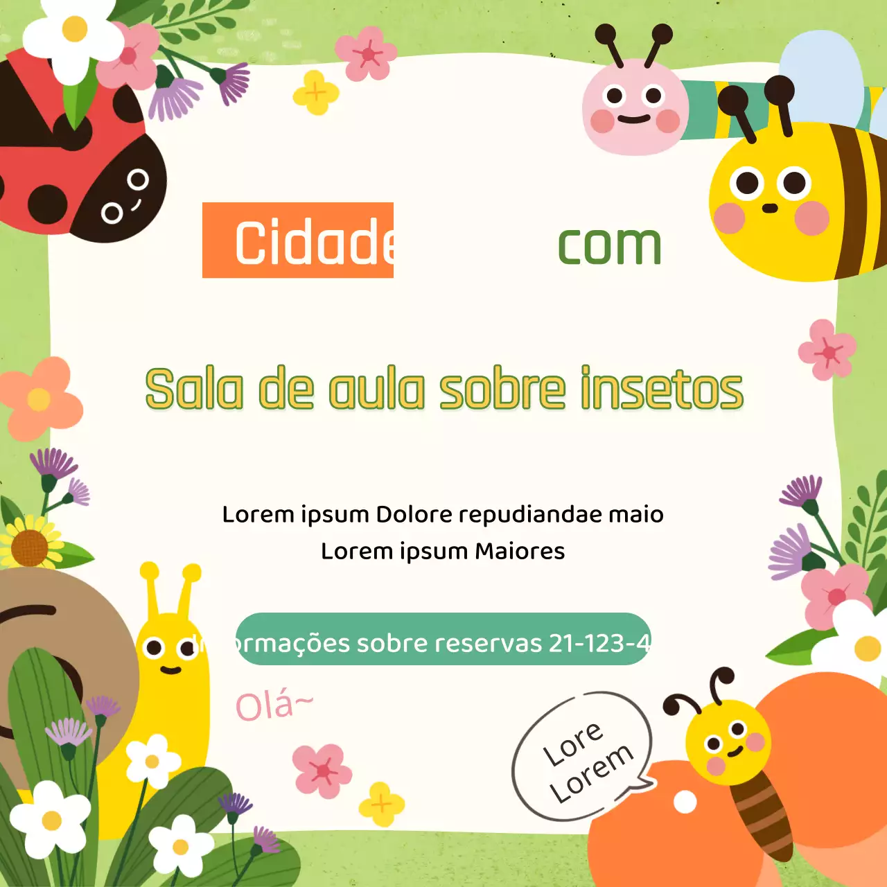 Insectos bonitos nas redes sociais
