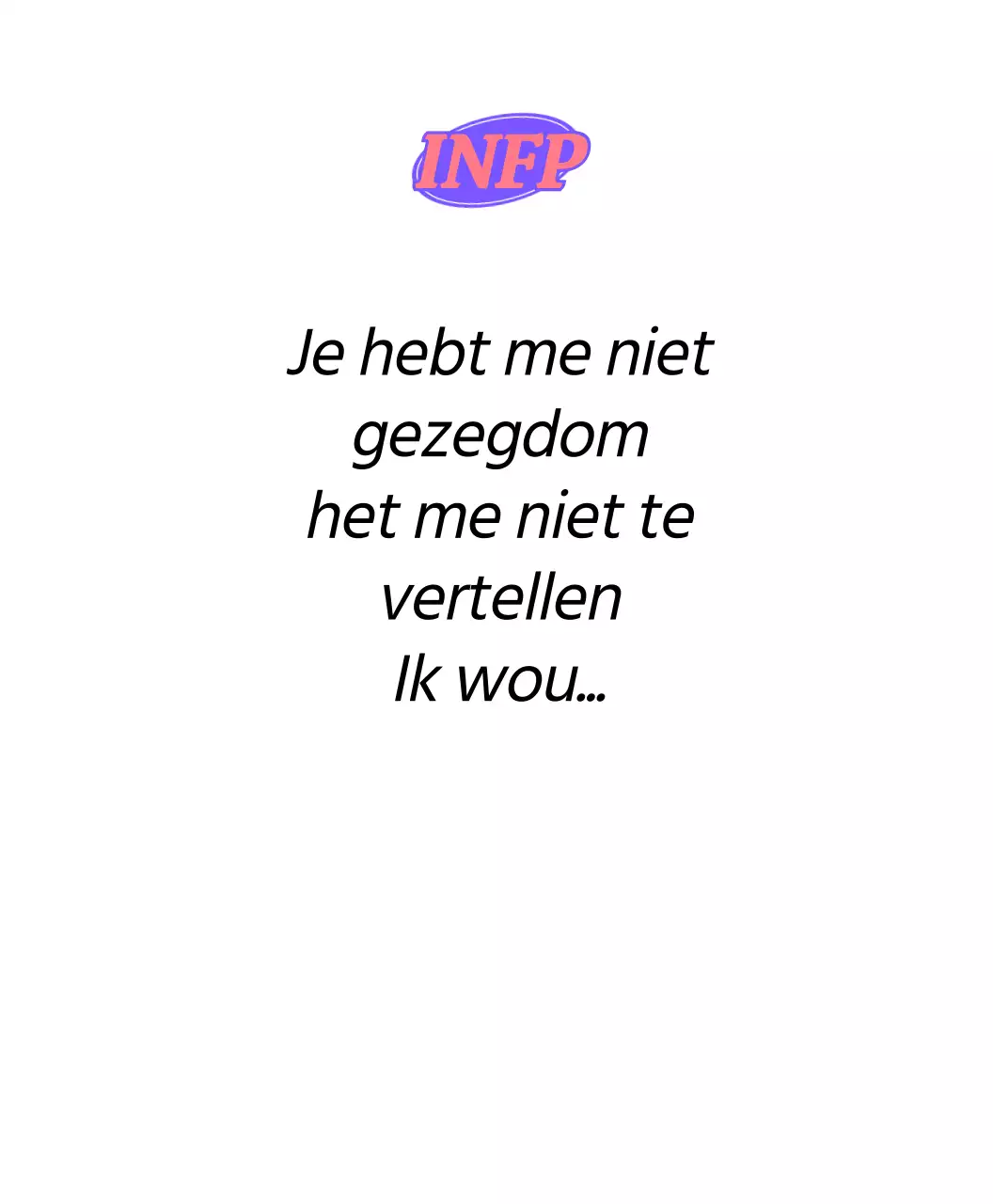 MBTI persoonlijkheidszinnen in verschillende kleuren