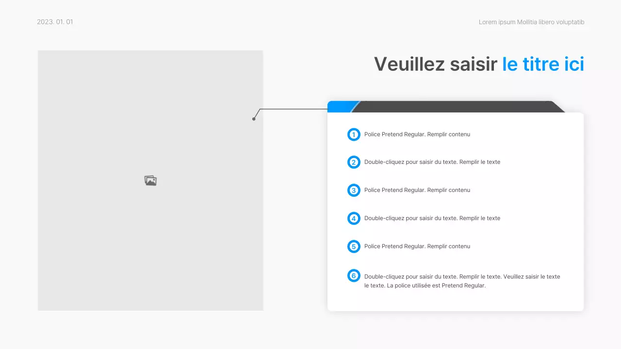 Rapport d'entreprise avec un style dégradé moderne en bleu et blanc