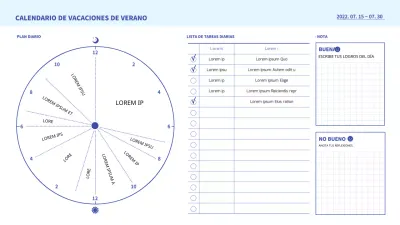 Planificador diario sencillo