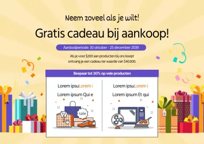 Cadeaubon voor aankoop product