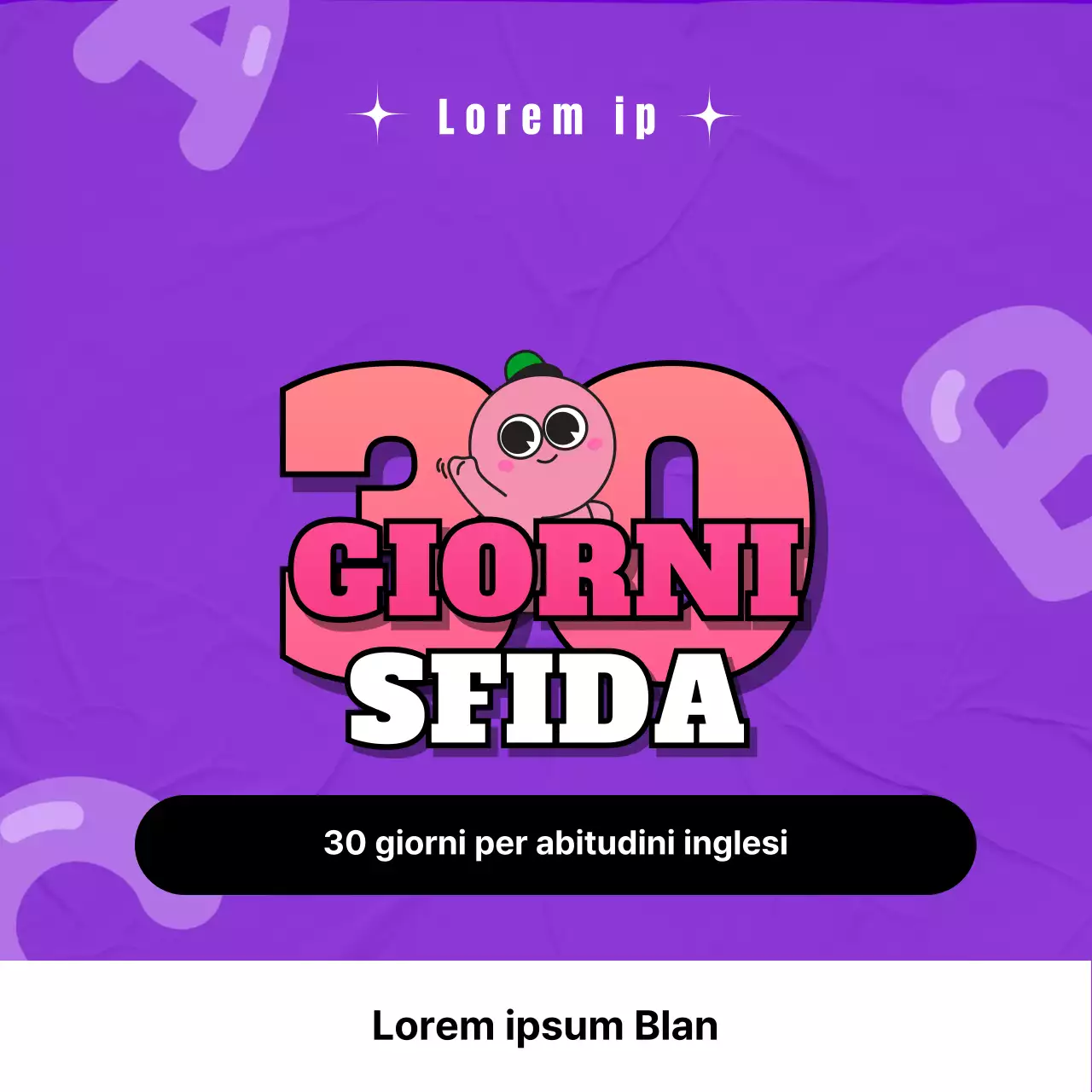 Una simpatica sfida viola e rosa di 30 giorni per la creazione di abitudini