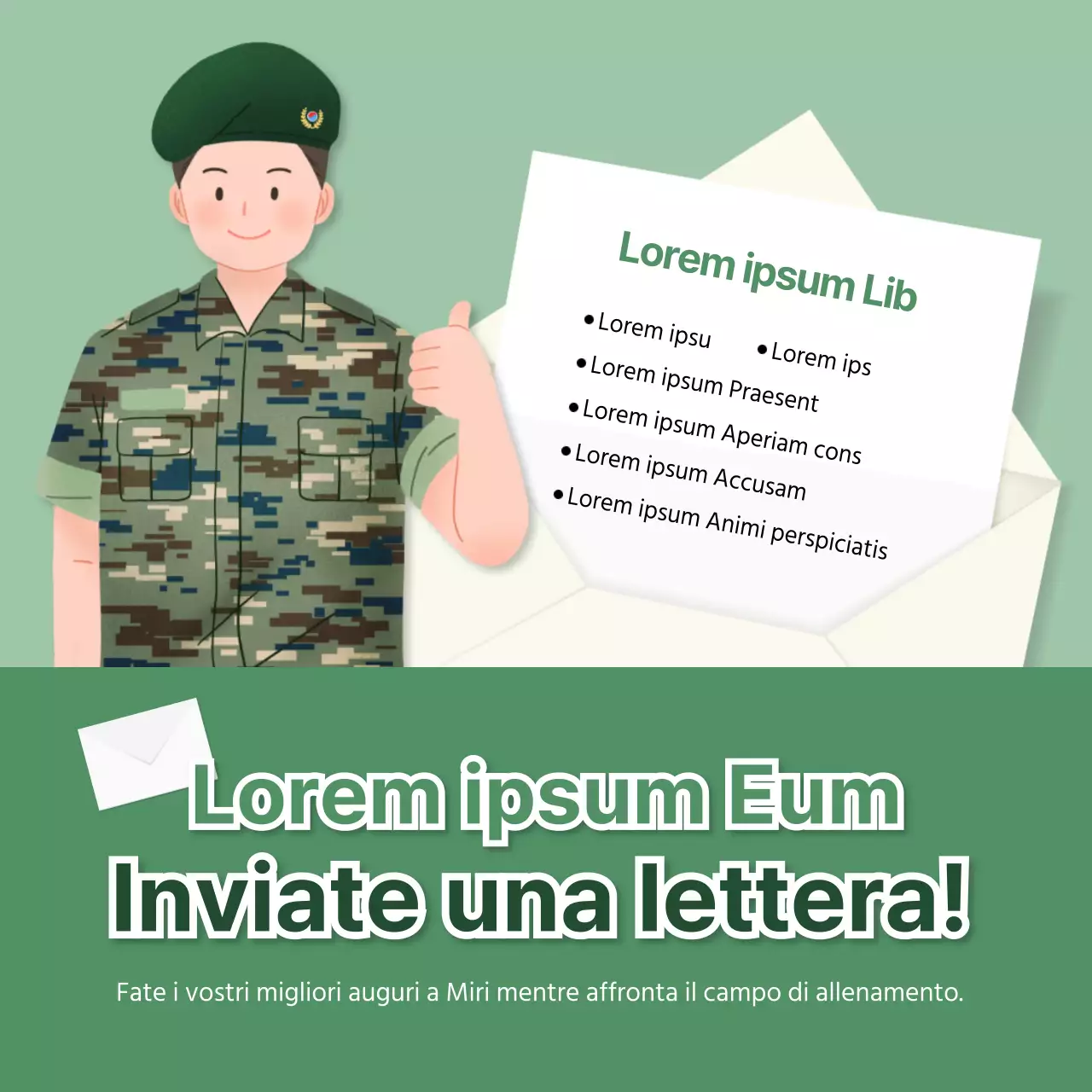 Cosa vi dirà la lettera e-mail del cadetto di colore verde