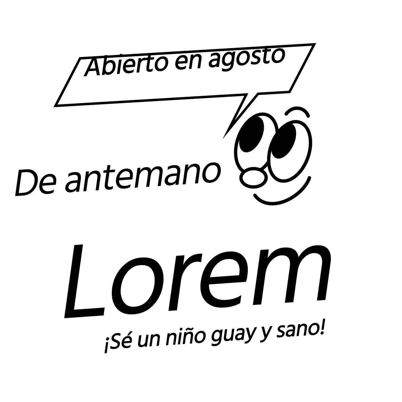 Diseño promocional en negro para la inauguración de una escuela de taekwondo