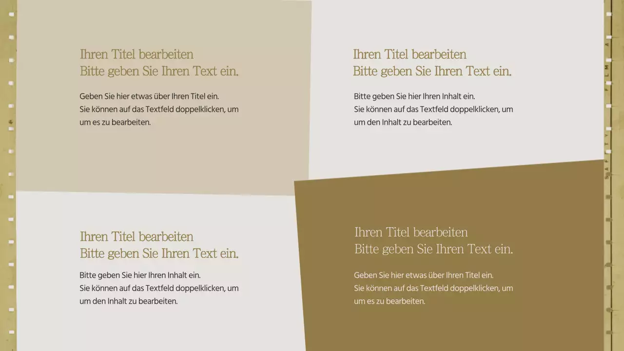 Einfaches SWOT-Diagramm mit einem herbstlichen Konzept