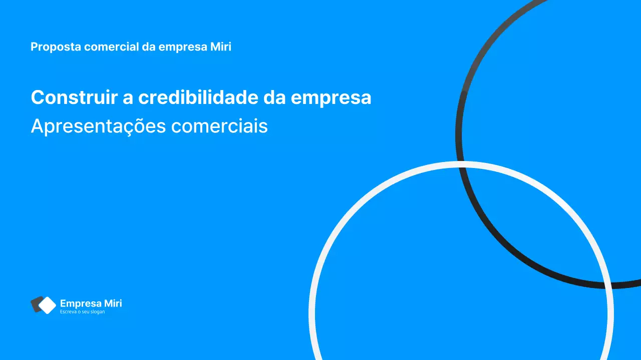 Relatório empresarial com um estilo gradiente moderno em azul e branco