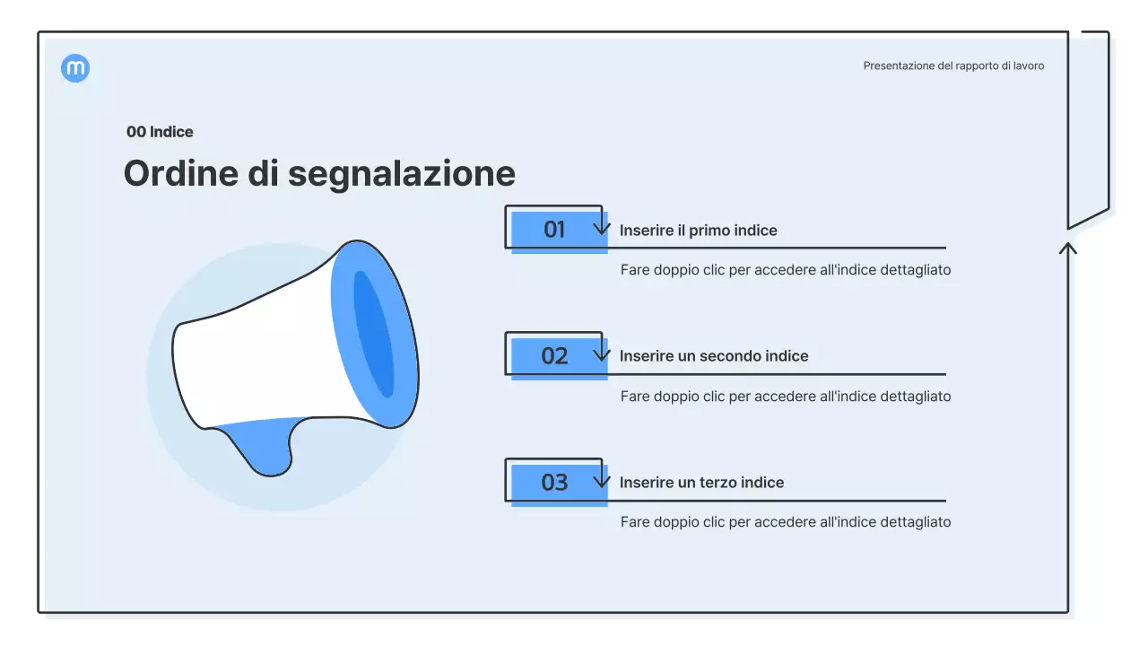 Forme puntiformi con frecce azzurre kit di presentazione aziendale