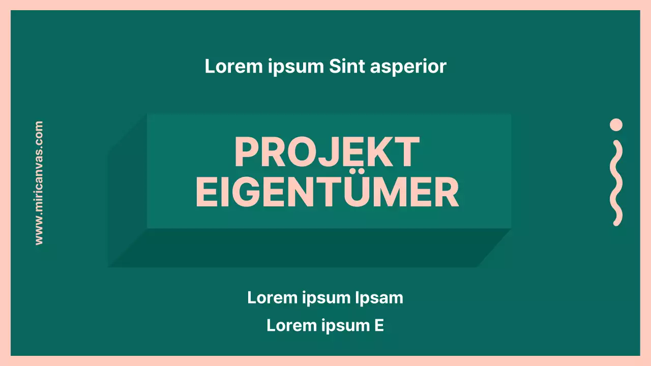 PO Job Präsentation in grün und rosa