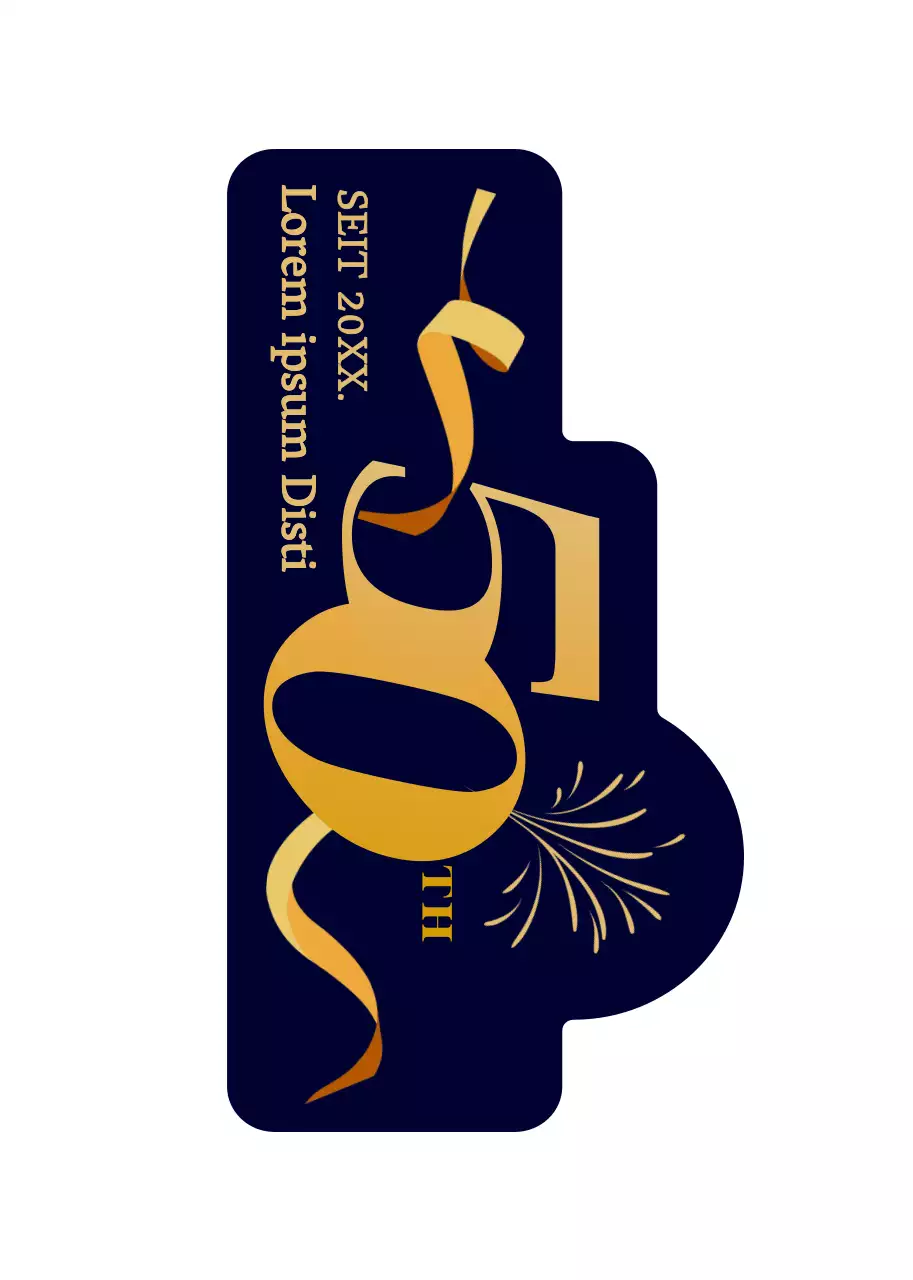 Zelebrieren Sie einen luxuriösen Text-Highlighting-Stil in Gold und tiefem Marineblau