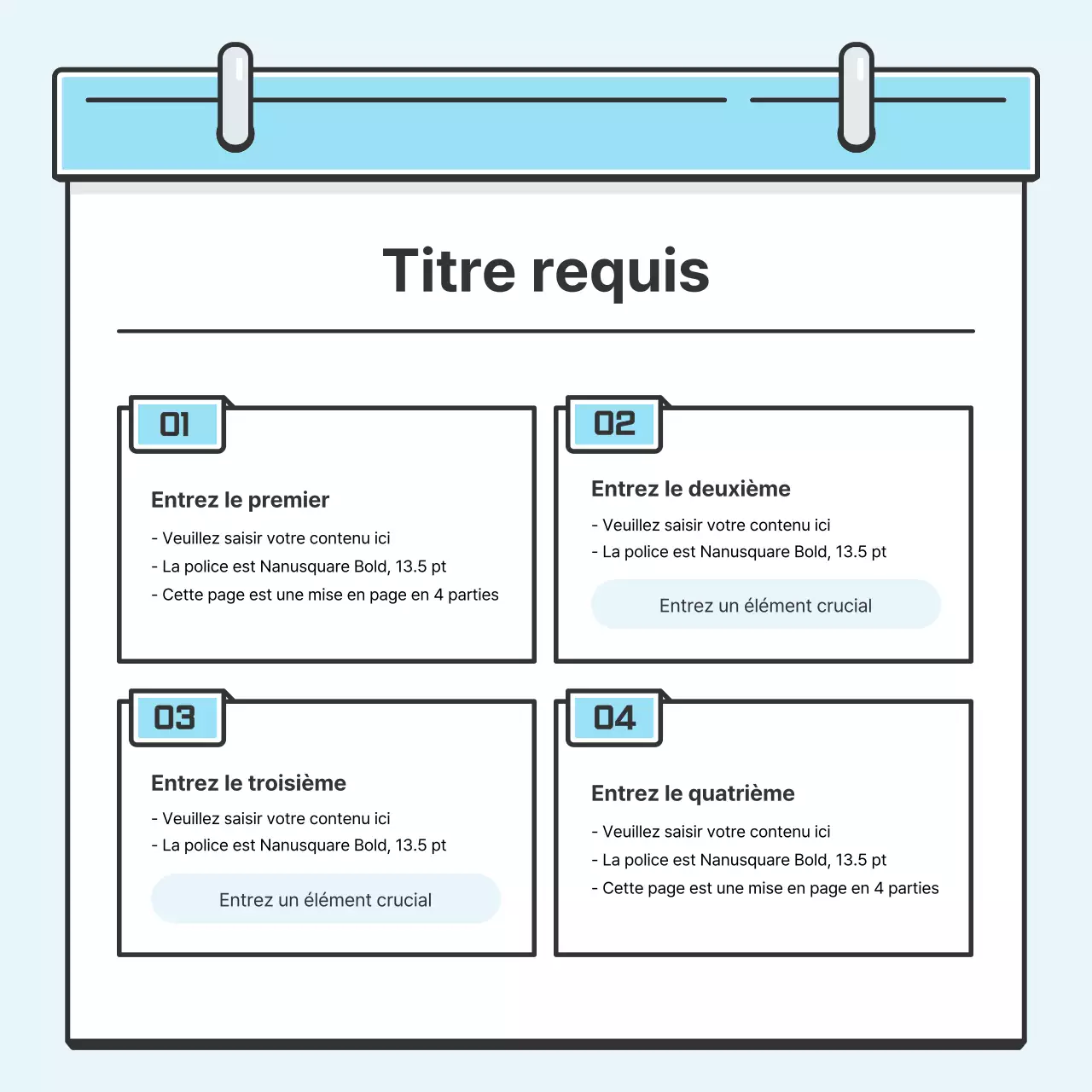 Concept de note bleu clair Carte soignée avec de jolies illustrationsNews