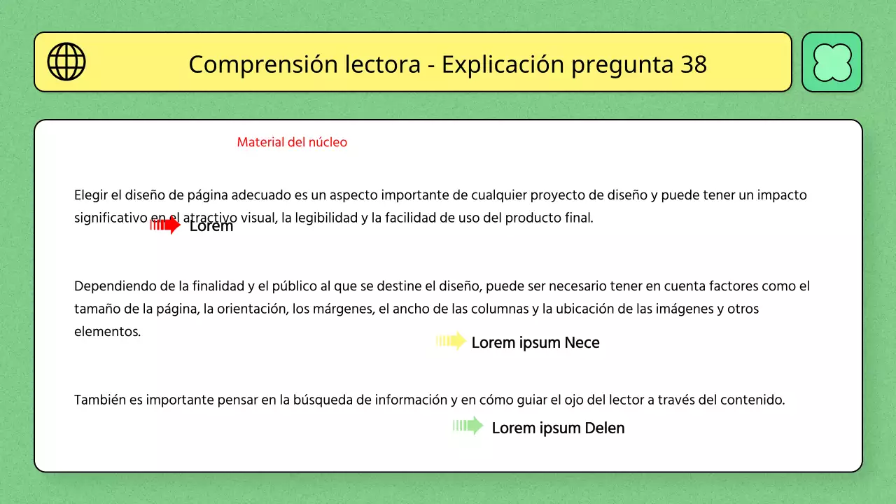 Tema educativo en color verde claro e ilustración de líneas sencillas