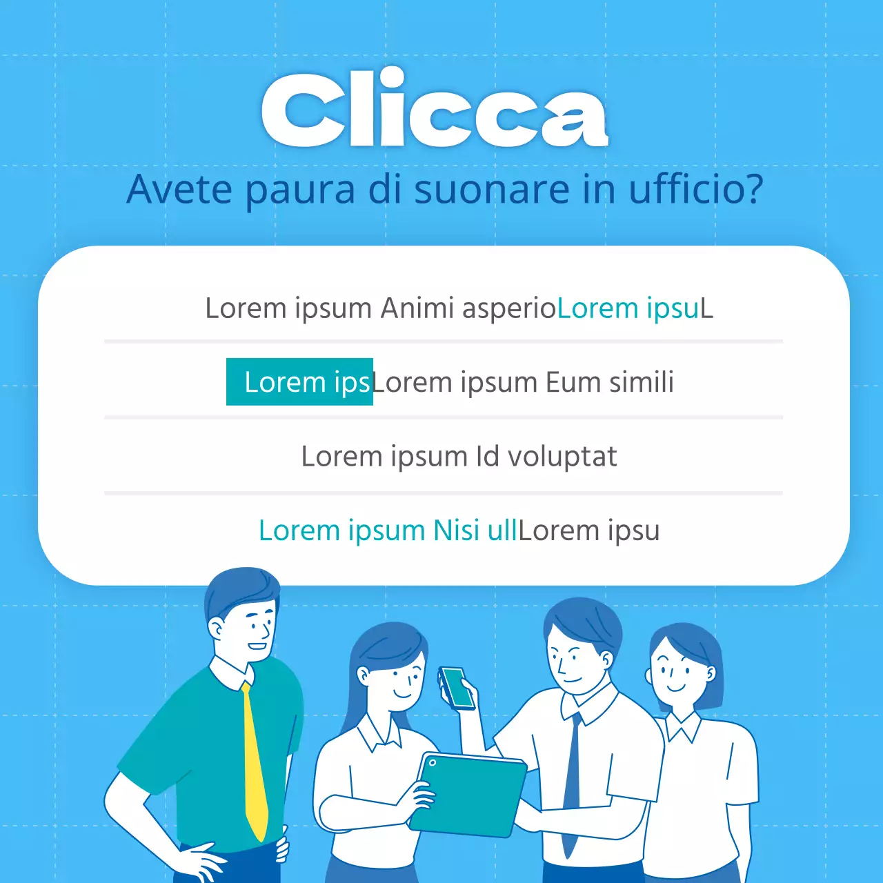 Scheda di galateo telefonico in cielo e gialloNews