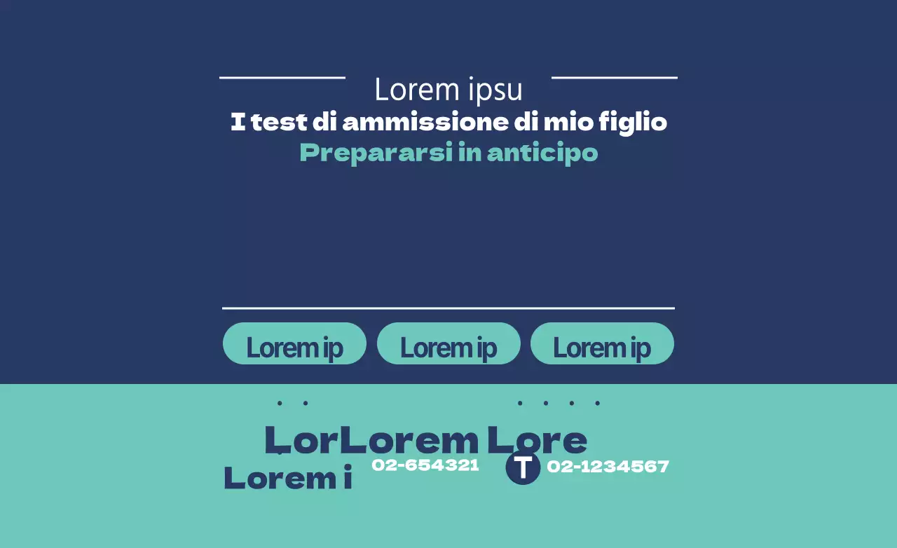 I test di ammissione di mio figlio