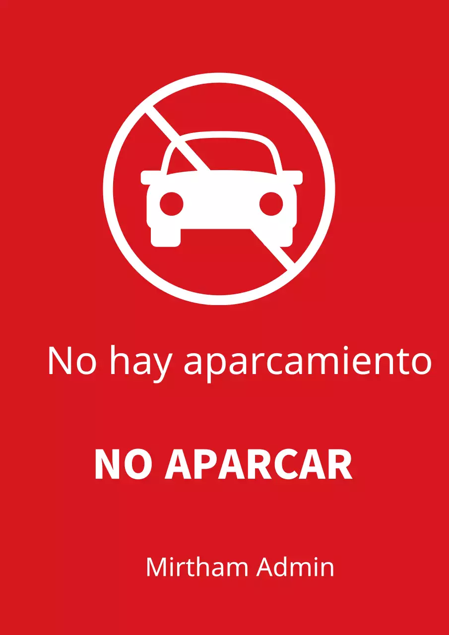 190806_Póster de prohibido aparcar