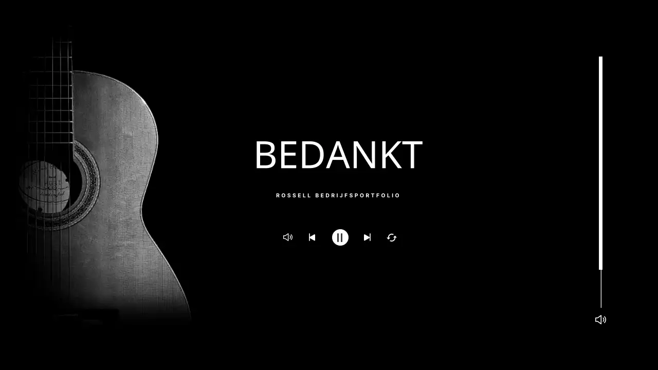 Een eenvoudige gitaristenportefeuille in zwart