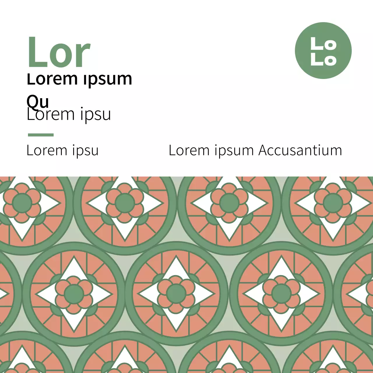 Traditionelles Lebensmittel-Hanwa-Etikett mit Chartreuse-Muster