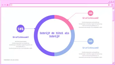 Grafisch cirkelontwerp met roze borstel