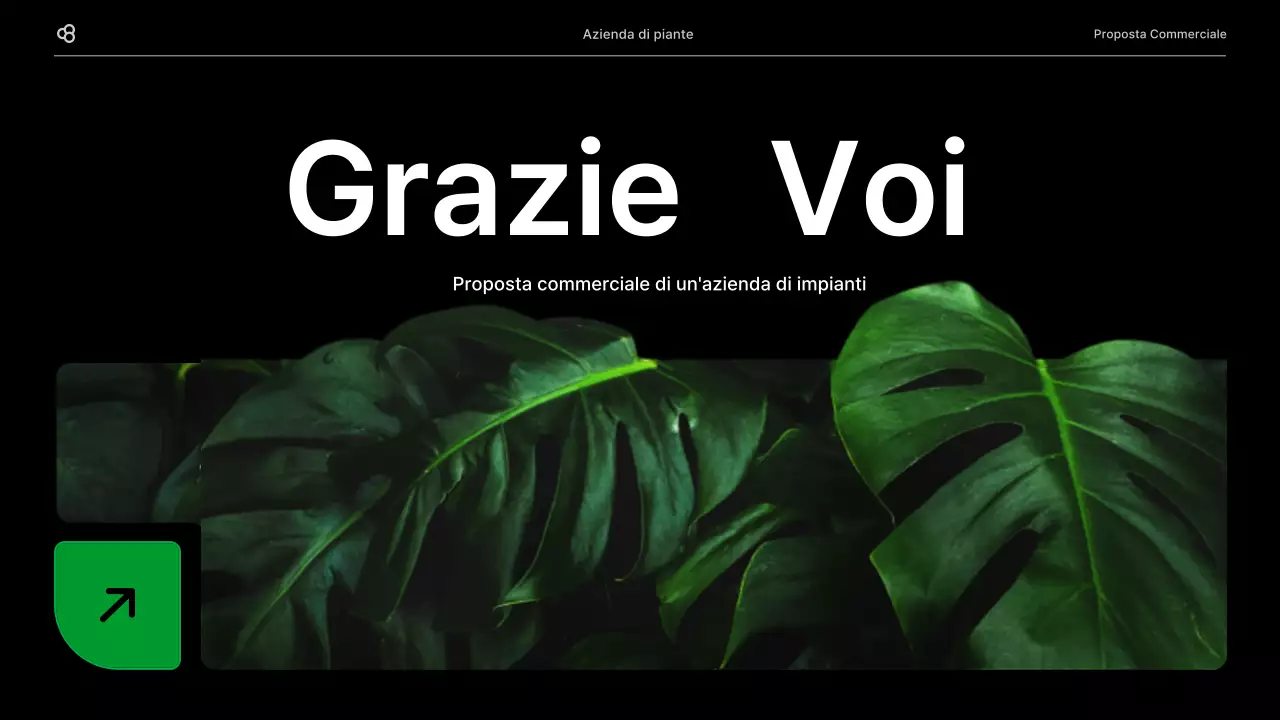Proposta di business in nero e verde concetto di foglia naturale