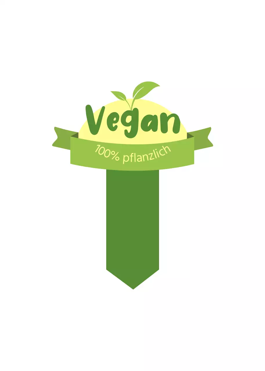 Ein Leitfaden für vegane Zutaten mit einem hübschen Konzept in Chartreuse und Grün