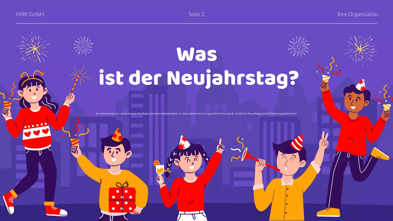 Präsentation zum Neujahrsempfang