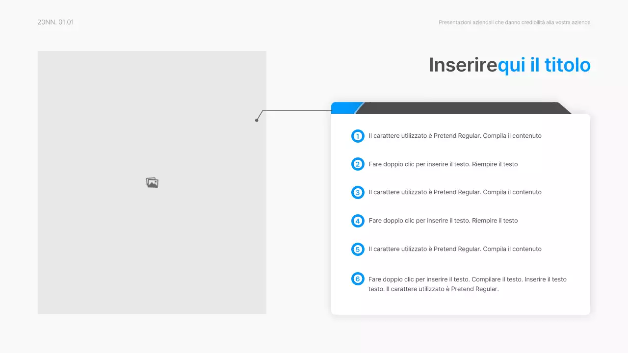 Relazione aziendale con un moderno stile sfumato in bianco e blu