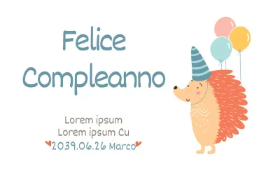 Compleanno del riccio